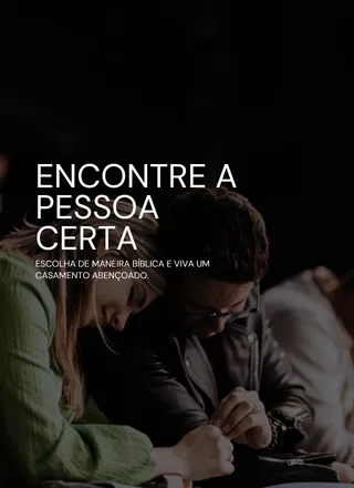 Capa do curso Encontre a Pessoa Certa